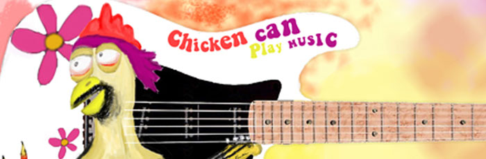 Chicken can play guitar